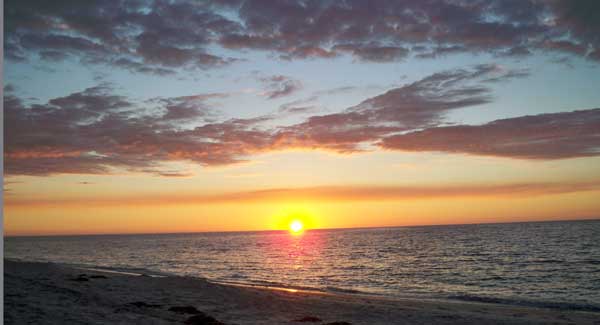 Sunset is one of the big events during a stay at Cayo Costa State Park. 