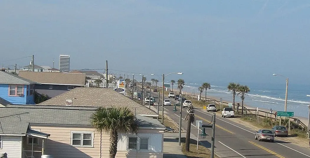 Pull off A1A to park on beach, even downtown