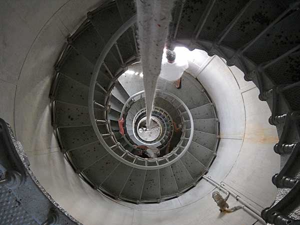 Hillsboro Lighthouse spiral staircase
