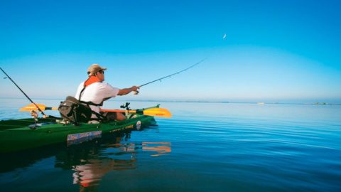 Kayak fishing on the Calusa Blueway