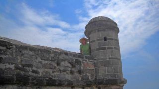 A turret at Fort Matanzas near St. Augustine