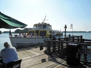 Ferry transports Fort Wilderness guests to the Magic Kingdom