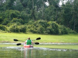 Rent a kayak or bring your own to Fort Wilderness