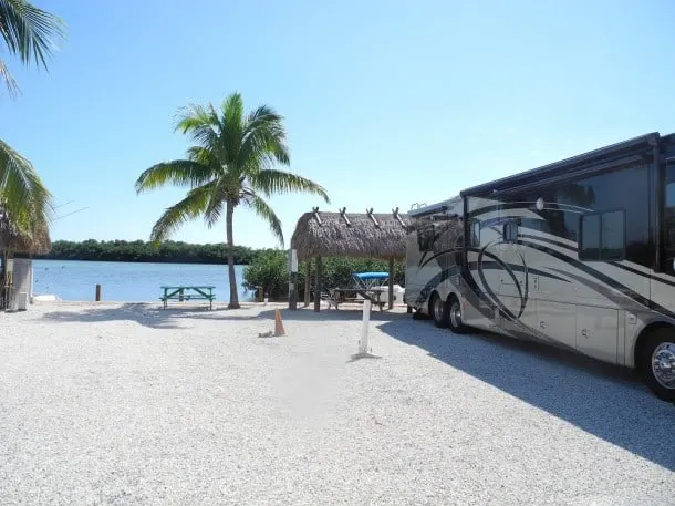 Key West camping. Campsites at Geiger Key Marina and RV Park