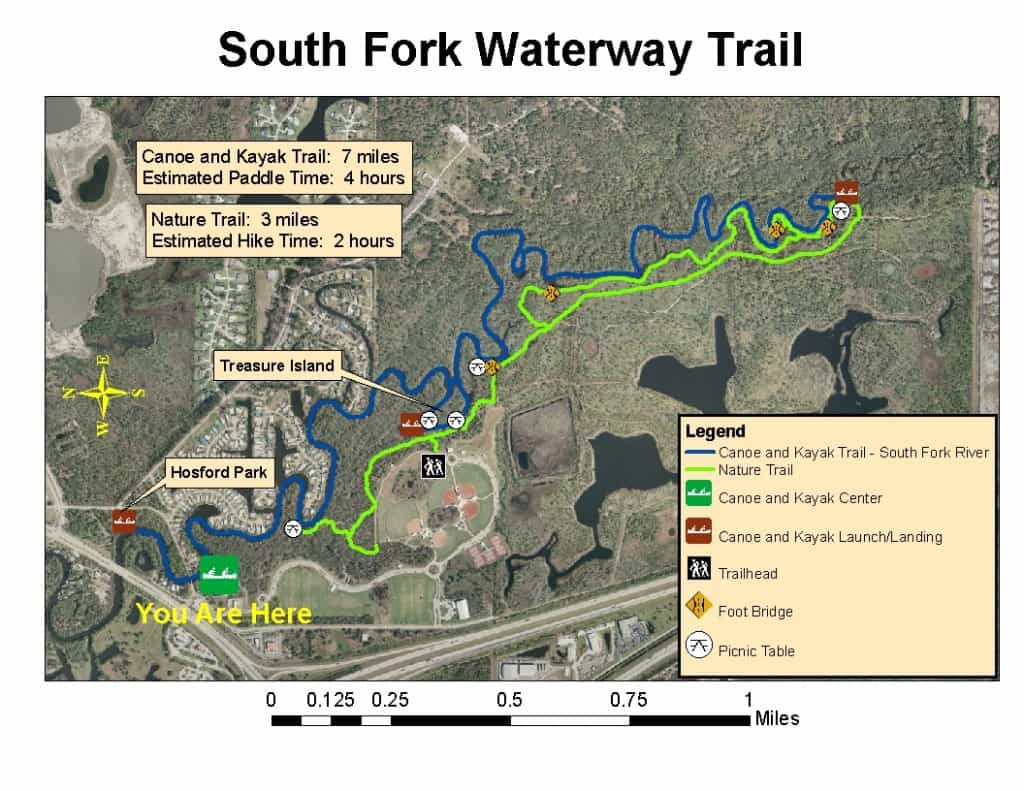 St. Lucie River South Branch South Fork Trail Map