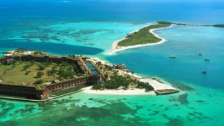 Fort Jefferson aerial by Ron Yeany