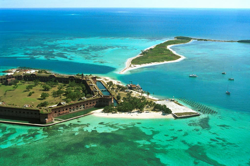 Fort Jefferson aerial by Ron Yeany