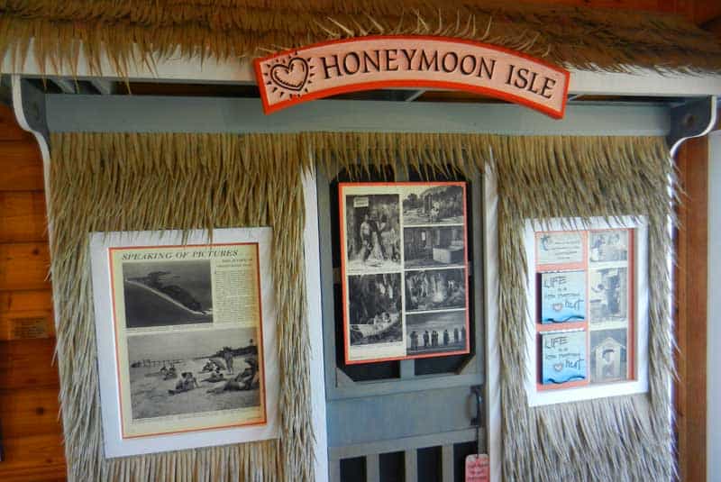 Exhibit at Honeymoon Island State Park nature center tells the story of the contest that gave the island its name