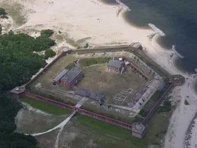 Fort Clinch State Park aerial view