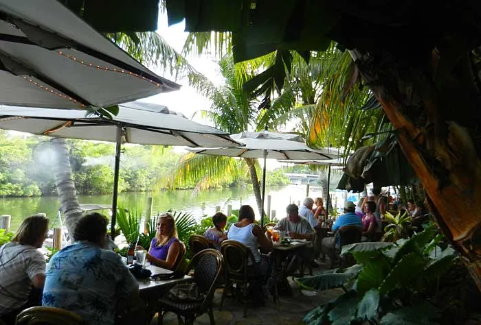 Guanabanas, an outdoor, waterfront restaurant in Jupiter, Florida