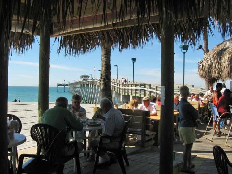 Discover the beaches of Venice, 'shark tooth capitol of the world' 2 Venice Pier Sharky's Tiki Bar Brohard Beach Venice Florida