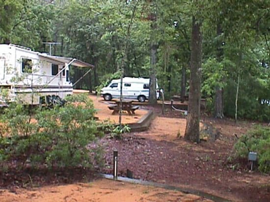 The campground at Florida's Three Rivers State Park.
