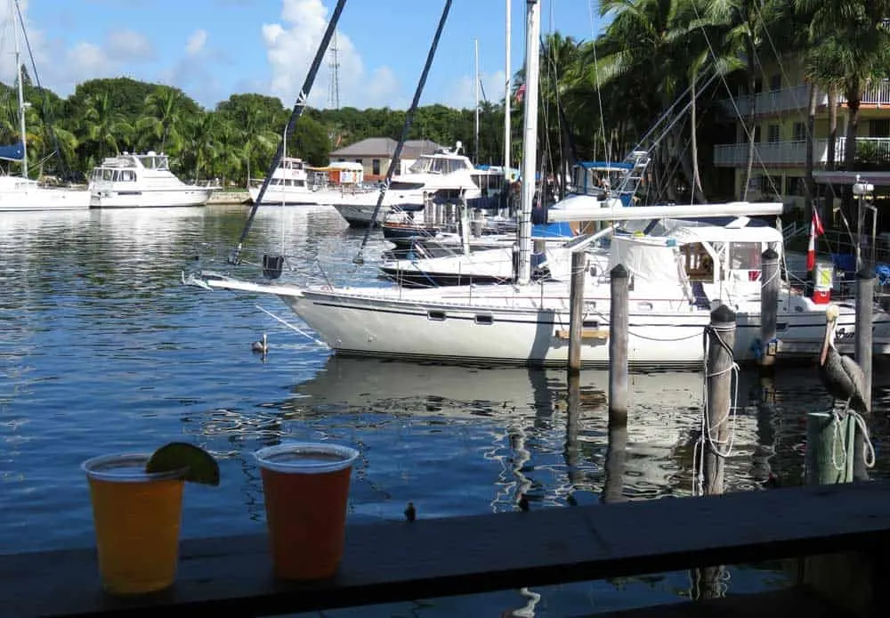 Things to do in Key Largo: Go to tiki bar. This is Skippers Dockside's canal view. (Photo: Bonnie Gross)