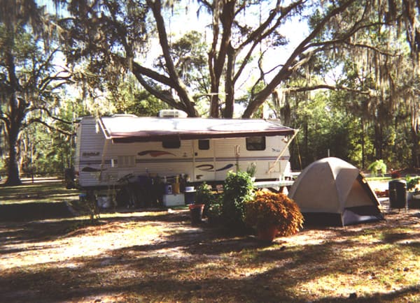 fall camping stephen foster cultural center state park florida