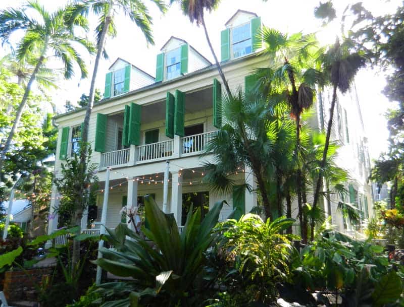 The 1830 Key West Audubon House, viewed from its back yard.