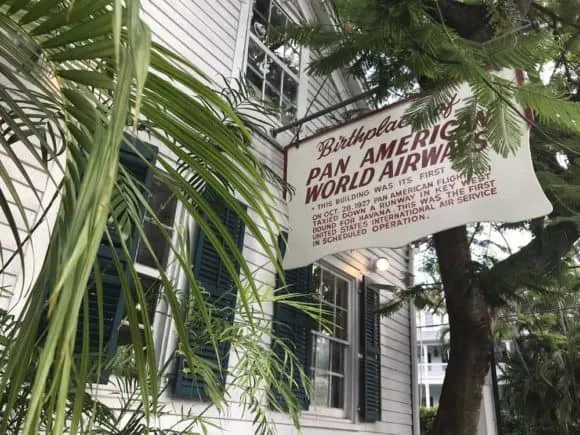First Flight Island Restaurant and Brewery in Key West is located in the historic offices of Pan Am, which sold its first ticket to Havana from this buildings. (Photo: Bonnie Gross)