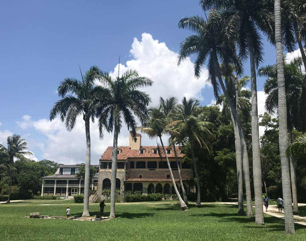 View of the Deering Estate's two main buildings from the water. (Photo: Bonnie Gross)