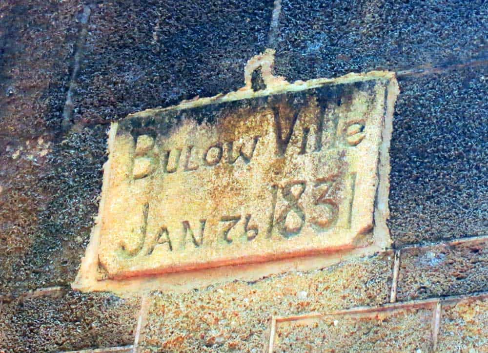 The settlement was abandoned only five years after this sign was carved at Bulow Plantation Ruins Historic State Park in Flagler County.