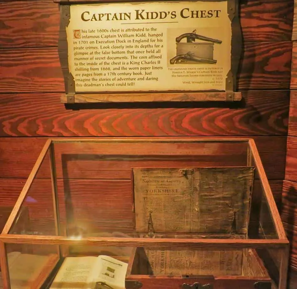 A rare pirate treasure chdest at St. Augustine Pirate and Treasure Museum.