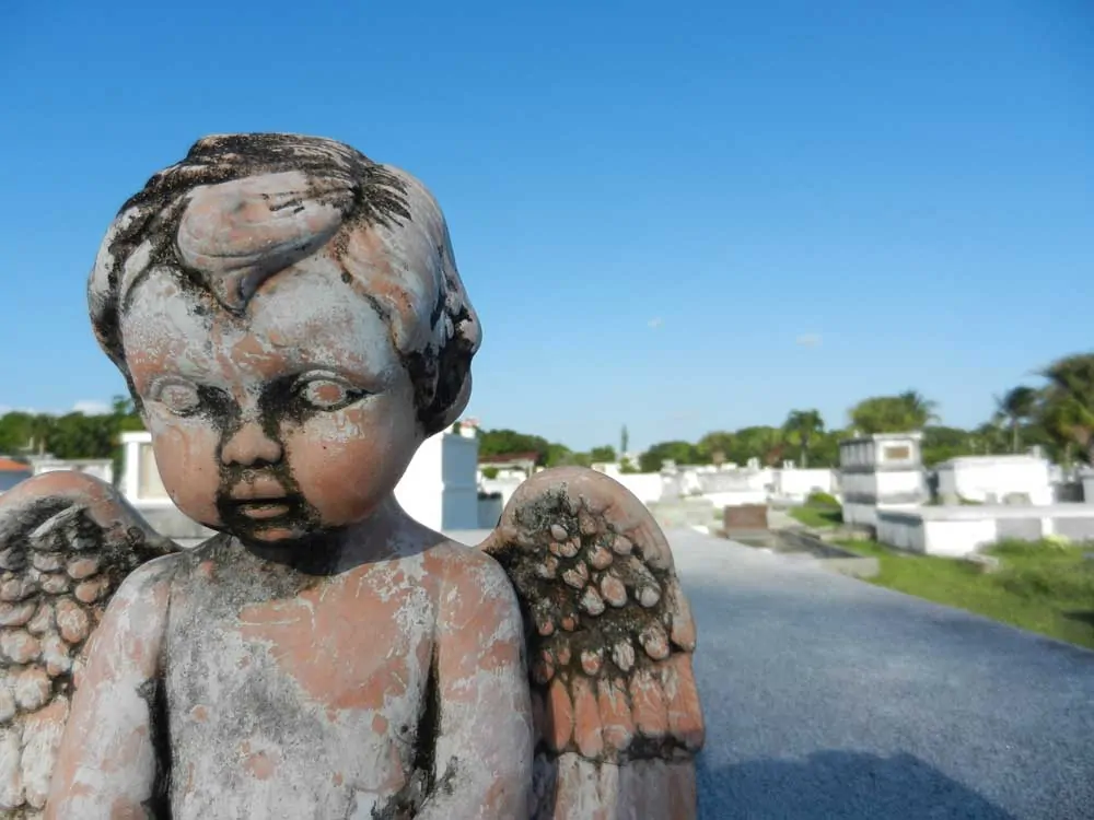Angel statue at Key West Cemetery