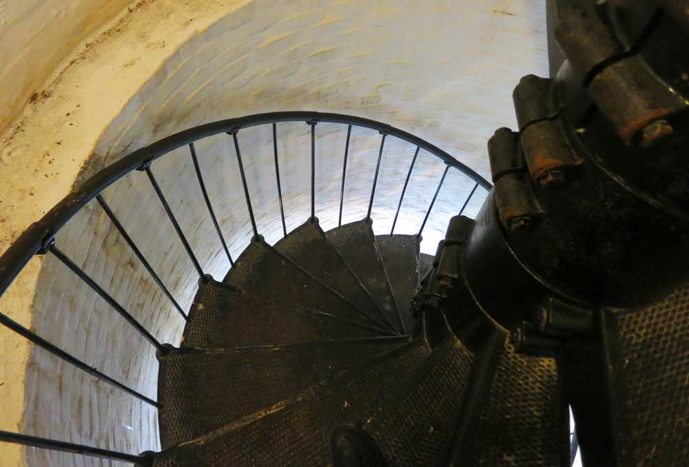 The stairway to the top of the Cape Florida Lighthouse at Bill Baggs Cape Florida State Park. (Photo: David Blasco)