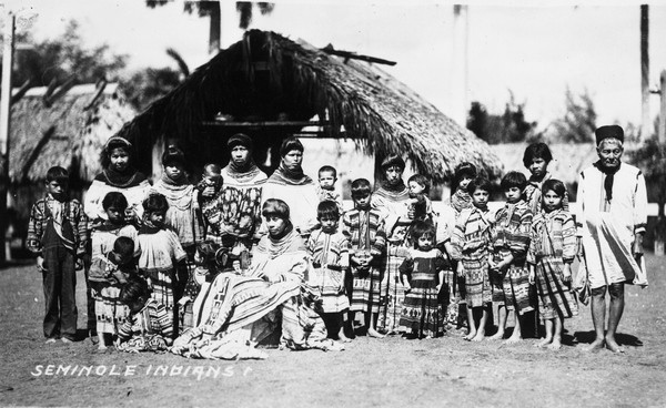 Native Americans in Florida: Seminole Indians in 1920. Photo: Florida Memory Project