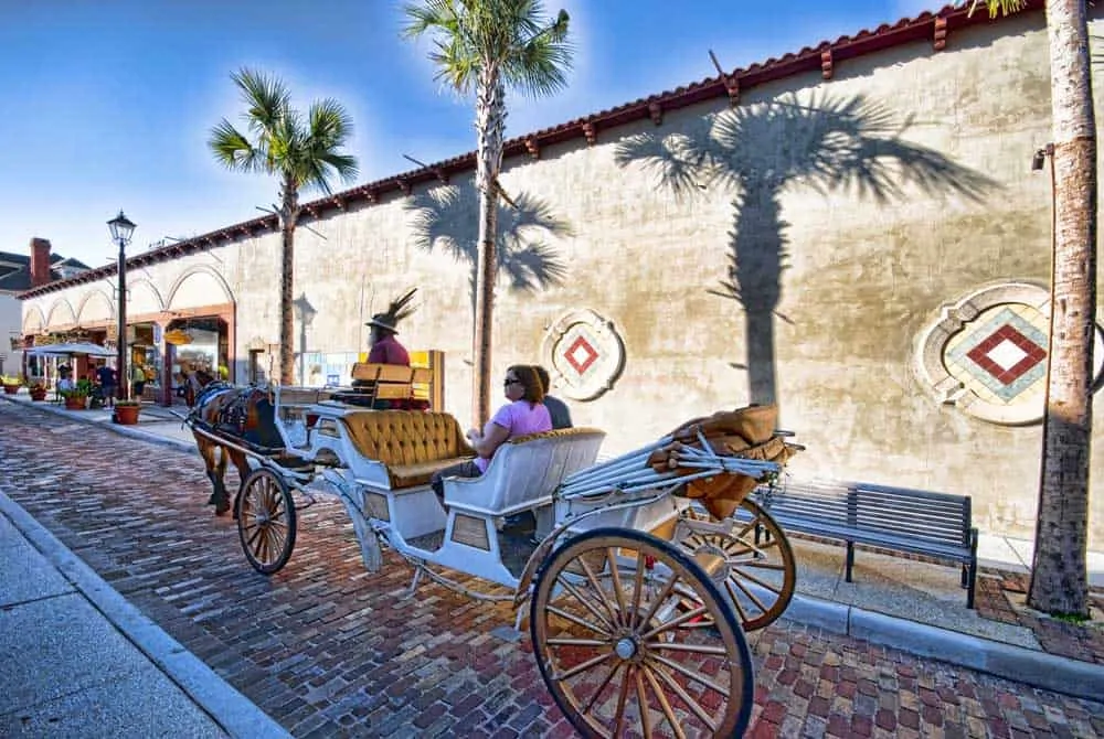 Things to do in St. Augustine: Horse-drawn carriages are popular in St. Augustine(Courtesy FloridaHistoricCoast.com)