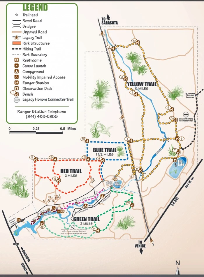 Oscar Scherer State Park Oscar Sherer State Park Trail Map Oscar Scherer State Park: Coastal oasis with camping, paddling and top-rated 20-mile bike trail
