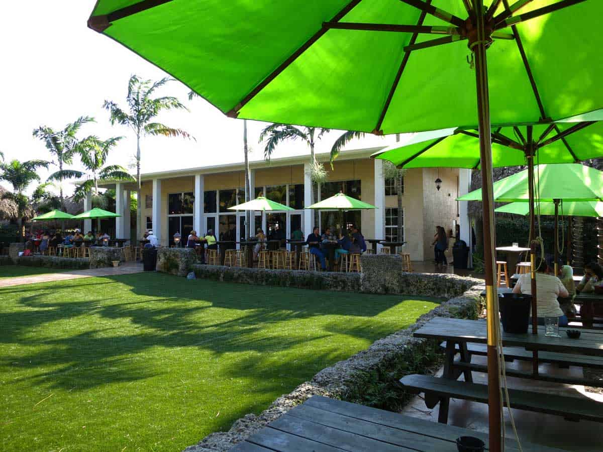 Schnebly Redland's Winery & Brewery has an inviting outdoor area for trying the wines and beers in the Redlands Florida.