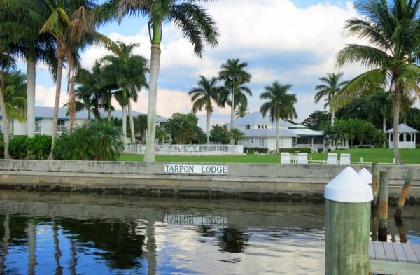 The Tarpon Lodge on Pine Island in the community of Pineland has a magnificent location on the water.