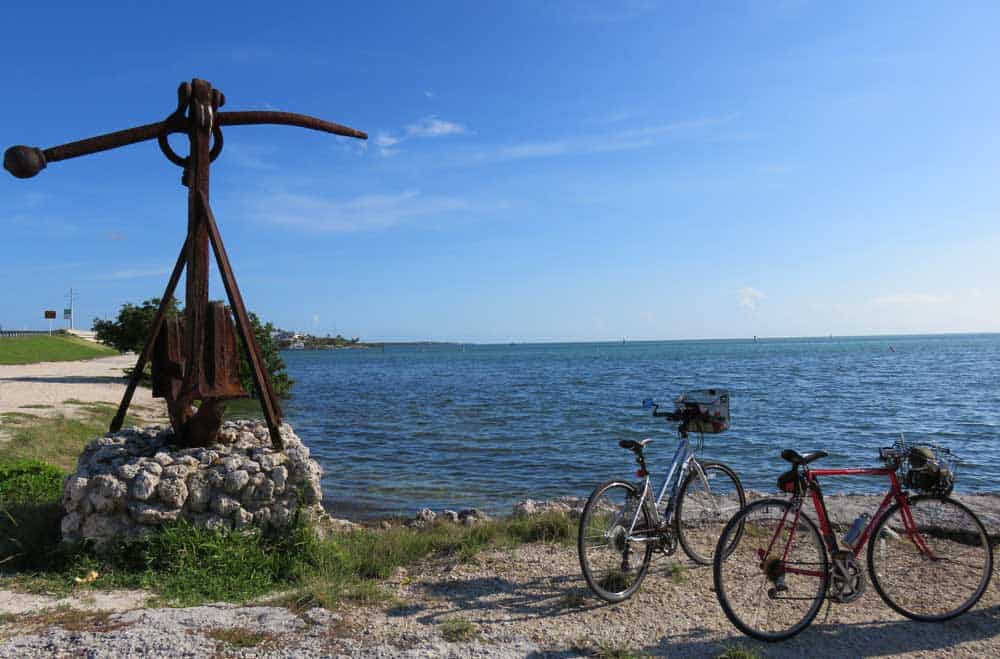 Scenery while biking the Florida Keys Overseas Heritage Trail in Islamorada.