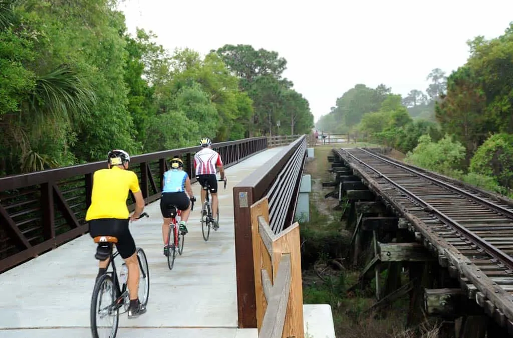 Legacy Trail legacy riders bridge Scenic Legacy Trail between Venice and now Sarasota is one of Florida's best bike trails