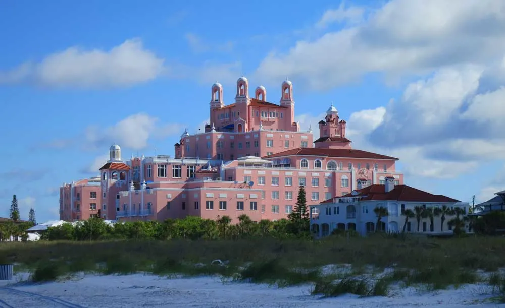 The Don CeSar Hotel marks the northern end of Pass A Grille.
