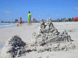 Sand castle version of Don CeSar Hotel on Pass A Grille beach.