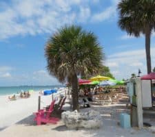 The Paradise Grille is right on the sand of Pass A Grille beach.