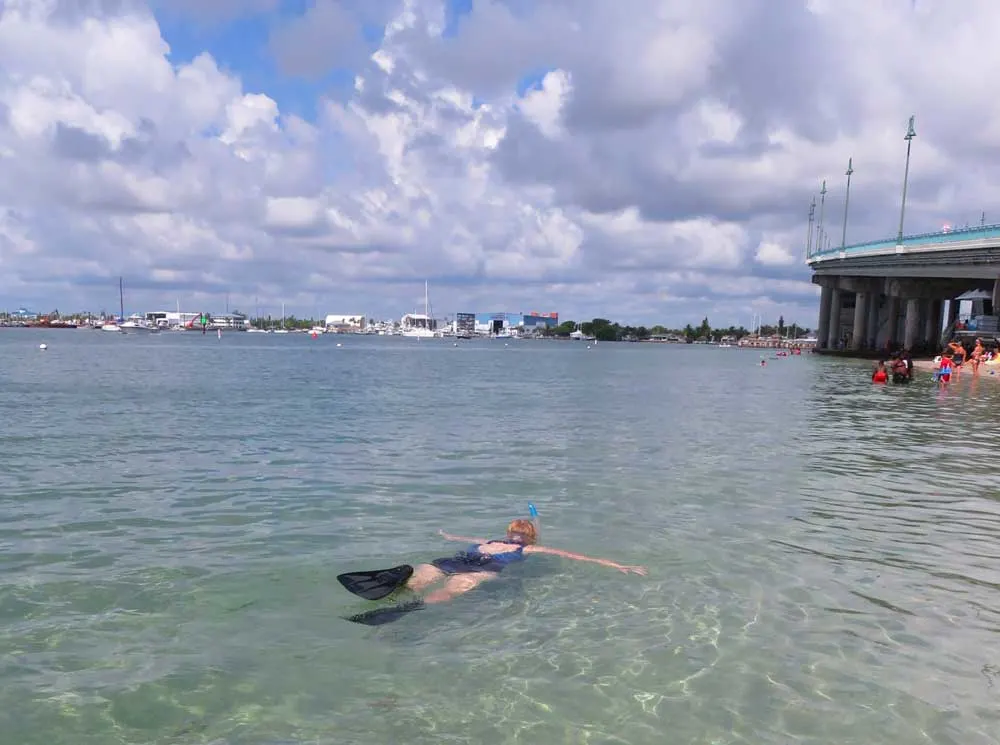Snorkeling at Phil Foster Park on the Blue Heron Bridge in Riviera Beach.