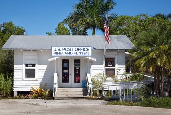A post office on Pine Island (Courtesy of Chief Dennis, Tarpon Lodge)