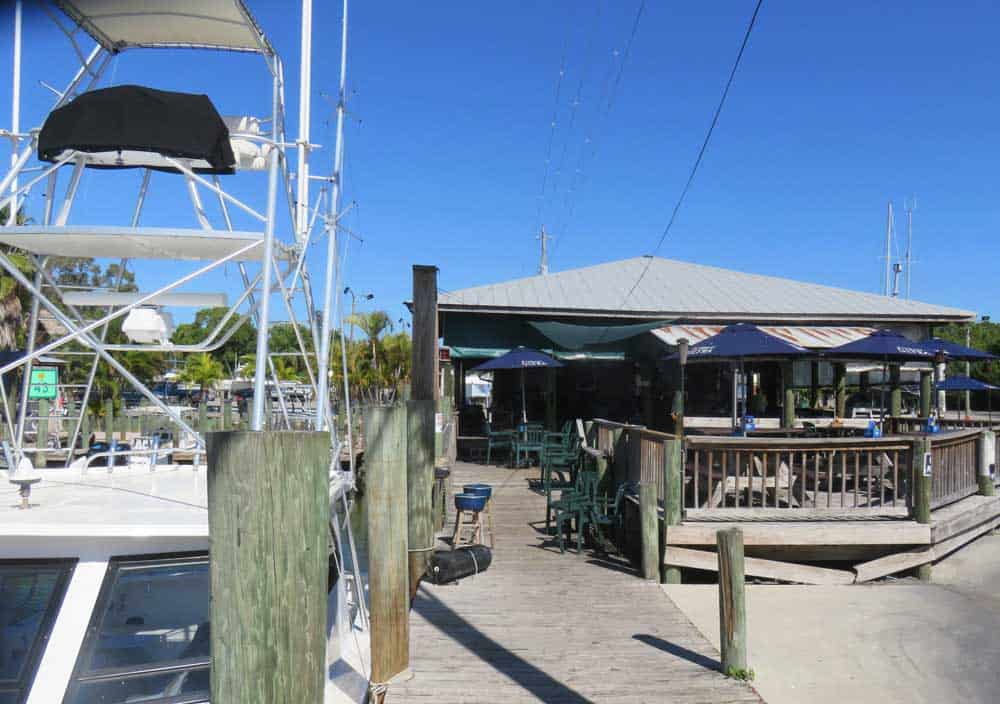 Swordfish Grill, another popular waterfront fish shack in Cortez Florida.