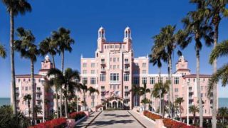 The Don CeSar Hotel entrance in St. Pete Beach.