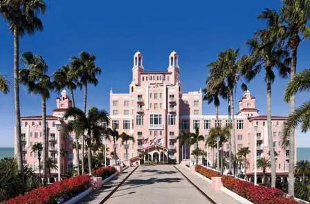 The Don CeSar Hotel entrance in St. Pete Beach.