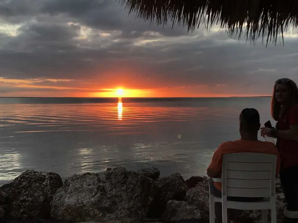 Gilbert's Resort, the first lodging once you cross into the Florida Keys, is a great place to watch a Florida Keys sunset. (Photo: Bonnie Gross)
