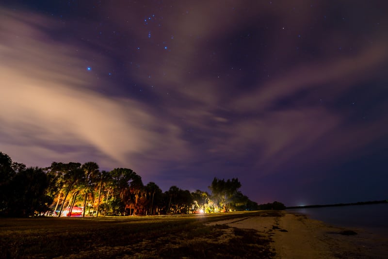 beach camping fort desoto campground