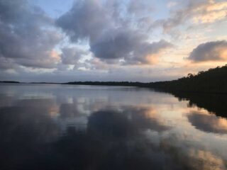 Dawn from the houseboat Whitewater Bay in Everglades National Park (Photo: Bonnie Gross)