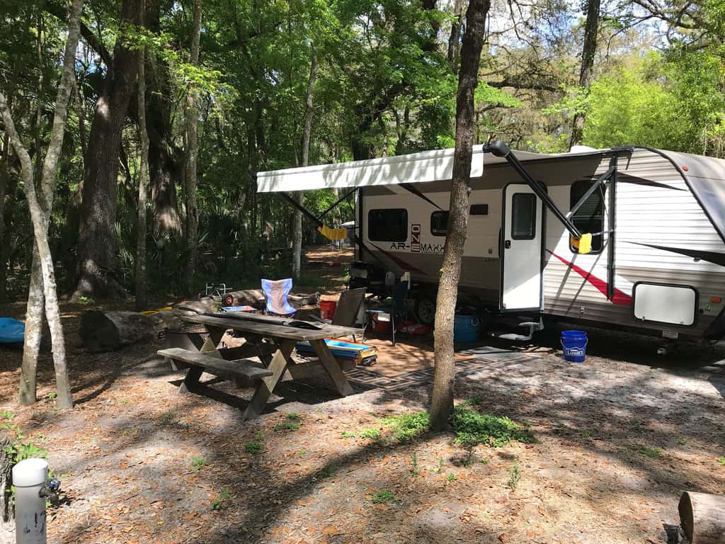 Our campsite (#36) at Hillsborough River State Park. (Photo by Bob Rountree)