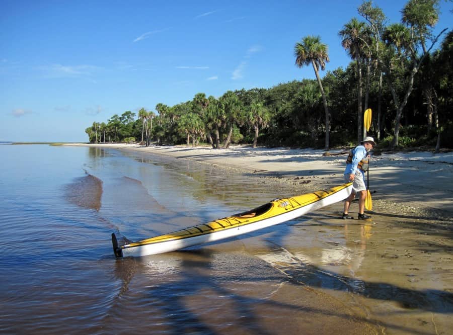 Arriving on Big Pine Island-Big Bend Trail. Photo by Doug Alderson