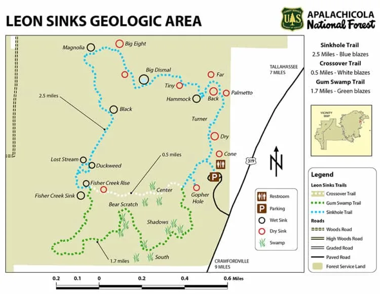 Leon Sinks leonsinkstrail Leon Sinks Geological Area: A favorite Panhandle day hike