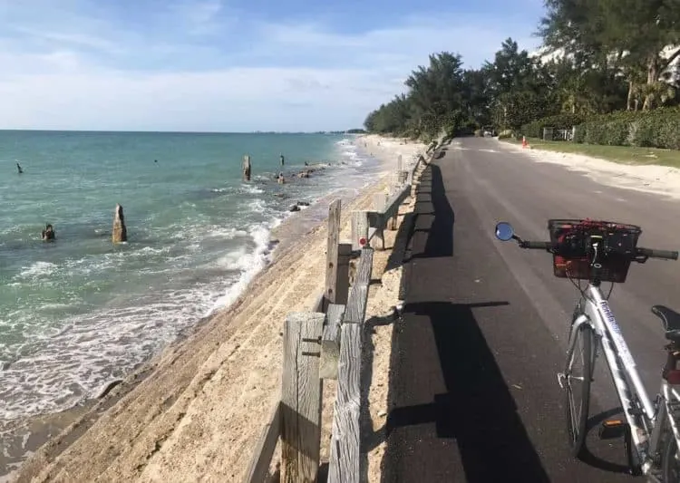 Road with view of water on Casey Key