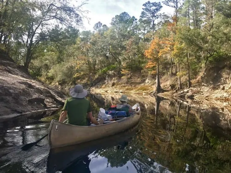 A canoe on the Suwanee