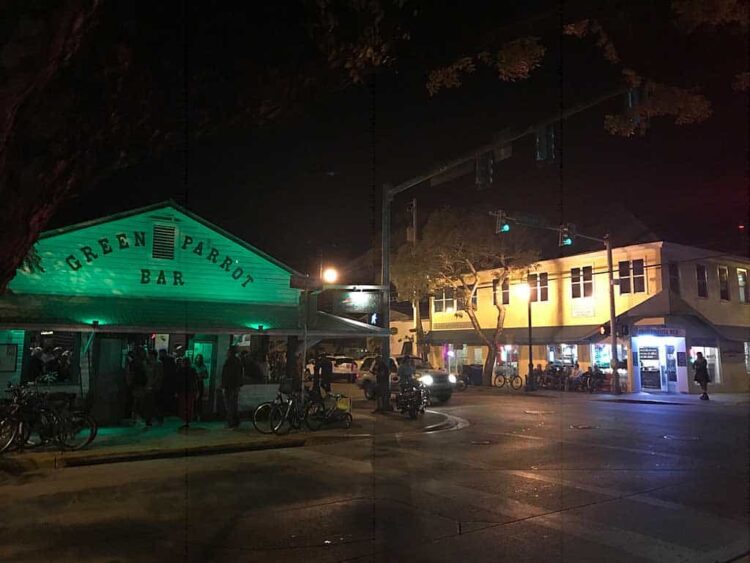 Key West bars: The Green Parrot.