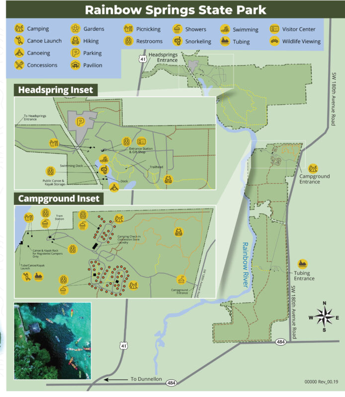 Map of Rainbow Springs State Park